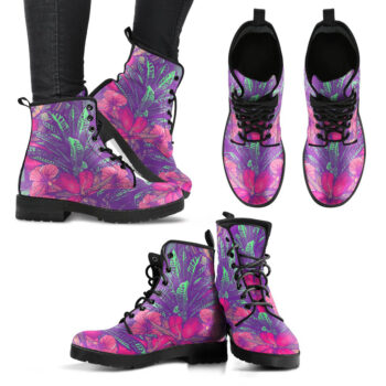 Handcrafted Tropical Flower Boots