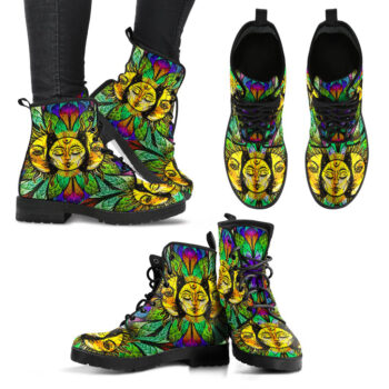 Handcrafted Spirited Sun And Moon Boots