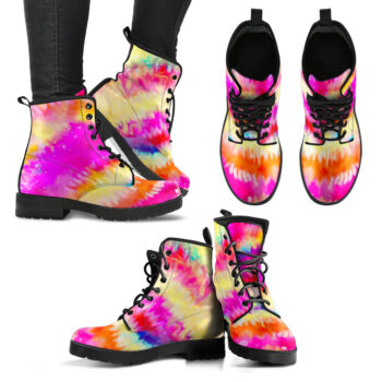 Tye Dye Swirl Womens Leather Boots