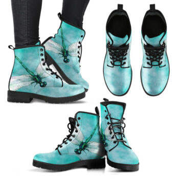Tiedye Dragonfly Womens Leather Boots