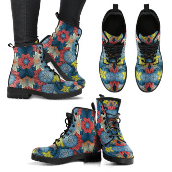 Handcrafted Boho Abstract Boots