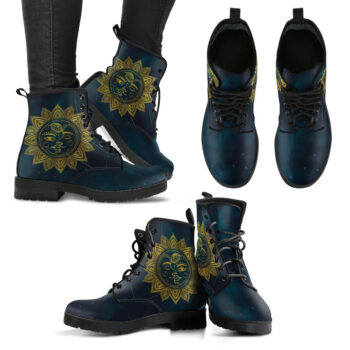 Sun And Moon Handcrafted Boots