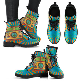 Handcrafted Hippie Bus Boots