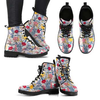 Handcrafted Colorful Flower Boots