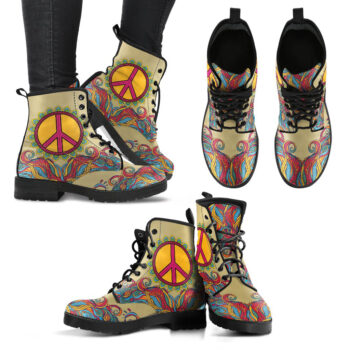 Handcrafted Hippie Peace 2 Boots 1