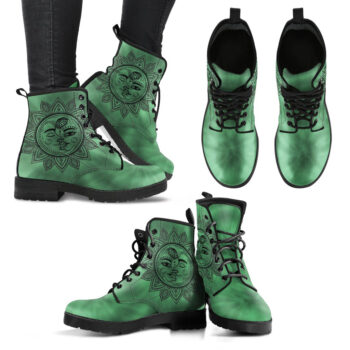 Tiedye Sun And Moon Handcrafted Boots