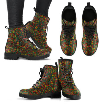 Handcrafted Hippie Flowers Boots