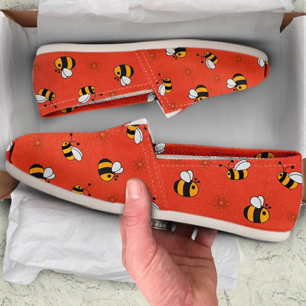 Red Bee Shoes | Custom Canvas Sneakers For Kids & Adults