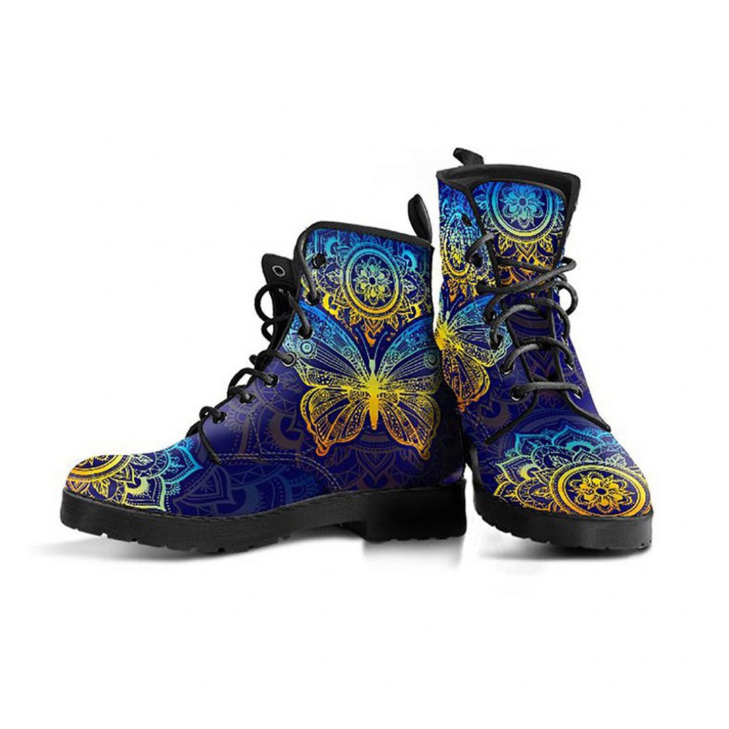 combat boots colorful