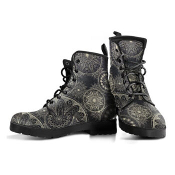 Boho Chic Style Boots | Vegan Leather Lace Up Printed Boots For Women