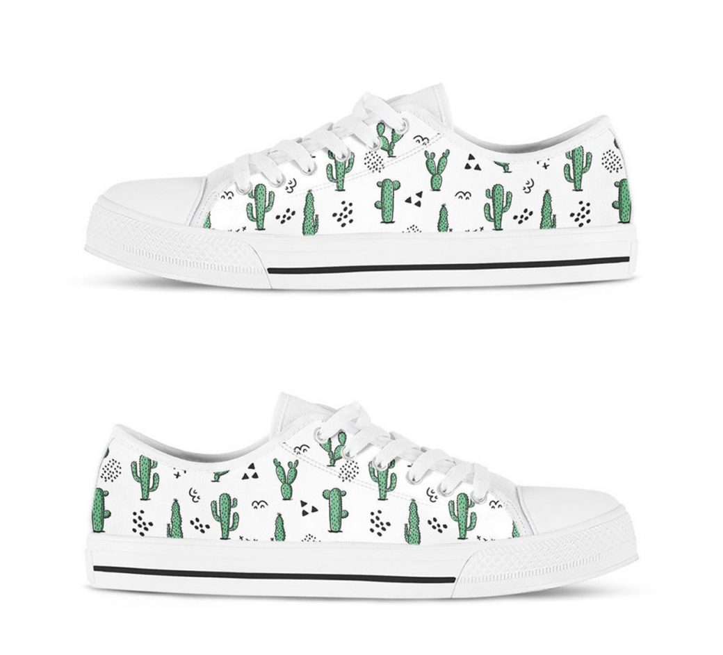 Cactus Womens Shoes | Custom Low Tops Sneakers For Kids & Adults