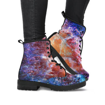 Colorful Winter Boots | Vegan Leather Lace Up Printed Boots For Women