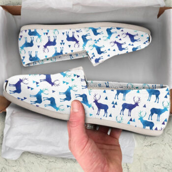 Cute Deer Shoes | Custom Canvas Sneakers For Kids & Adults