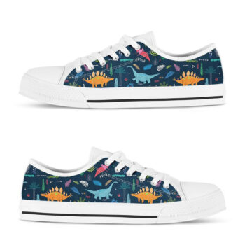 Dinosaurs World Shoes | Custom Low Tops Sneakers For Kids & Adults