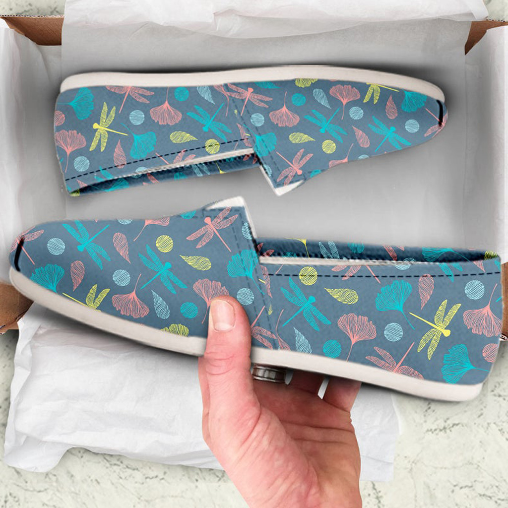 Blue Dragonfly Shoes | Custom Canvas Sneakers For Kids & Adults