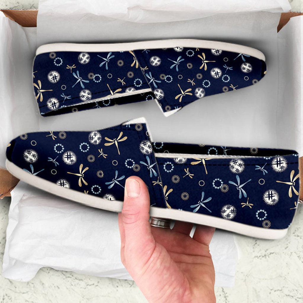 Cute Dragonfly Shoes | Custom Canvas Sneakers For Kids & Adults