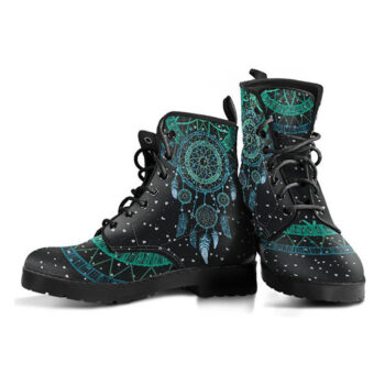 Dream Catcher Designer Boots | Vegan Leather Lace Up Printed Boots For Women