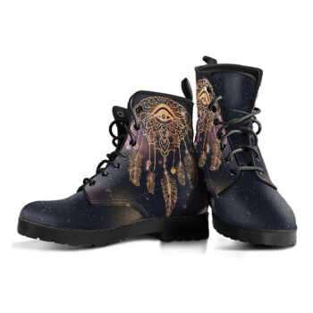 Dream Catcher Boots | Vegan Leather Lace Up Printed Boots For Women