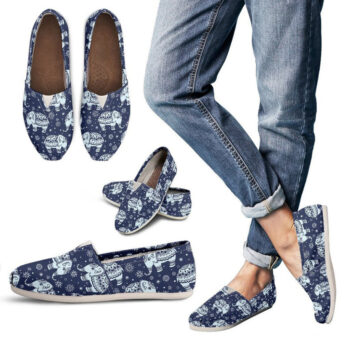Navy Elephant Shoes | Custom Canvas Sneakers For Kids & Adults