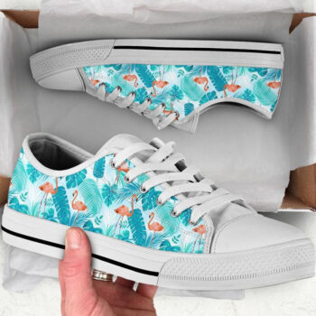 Cute Flamingo Shoes | Custom Low Tops Sneakers For Kids & Adults