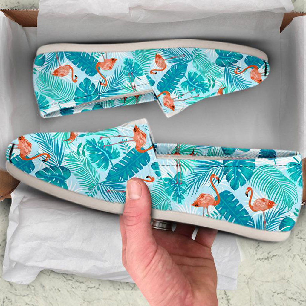 Blue Flamingo Shoes | Custom Canvas Sneakers For Kids & Adults