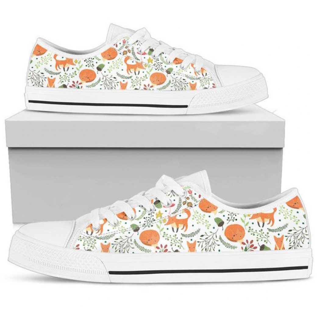 Low Top Fox Shoes | Custom Low Tops Sneakers For Kids & Adults