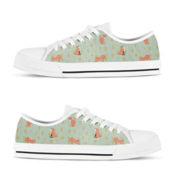 Foxy Print Shoes | Custom Low Tops Sneakers For Kids & Adults