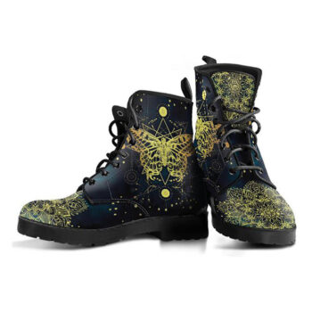 Womens Butterfly Boots | Vegan Leather Lace Up Printed Boots For Women