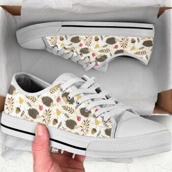 Cute Hedgehog Sneakers | Custom Low Tops Sneakers For Kids & Adults