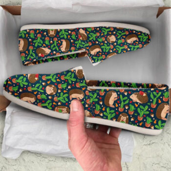 Cute Hedgehog Shoes | Custom Canvas Sneakers For Kids & Adults