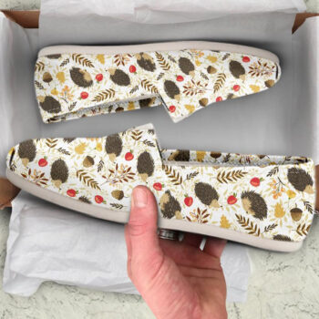 Hedgehog Slip On Shoes | Custom Canvas Sneakers For Kids & Adults