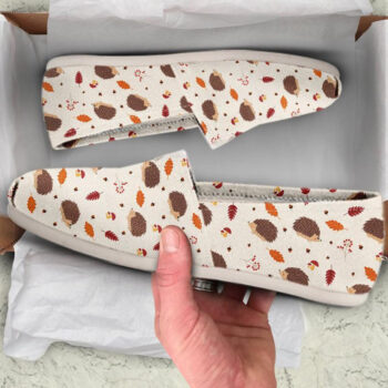 Hedgehog Print Shoes | Custom Canvas Sneakers For Kids & Adults