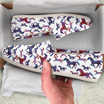 Running Horse Shoes | Custom Canvas Sneakers For Kids & Adults