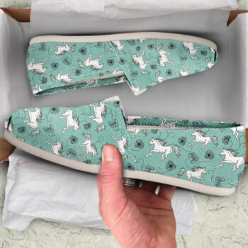 Green Horse Shoes | Custom Canvas Sneakers For Kids & Adults