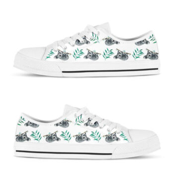 Cute Koala Shoes | Custom Low Tops Sneakers For Kids & Adults