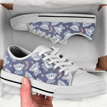 Kawaii Koala Shoes | Custom Low Tops Sneakers For Kids & Adults