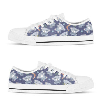 Kawaii Koala Shoes | Custom Low Tops Sneakers For Kids & Adults