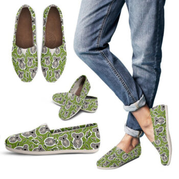 Funny Koala Shoes | Custom Canvas Sneakers For Kids & Adults