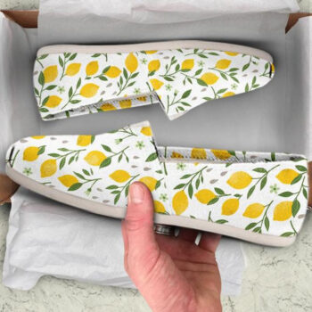 Cute Lemon Shoes | Custom Canvas Sneakers For Kids & Adults