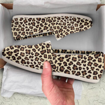 Leopard Print Shoes | Custom Canvas Sneakers For Kids & Adults