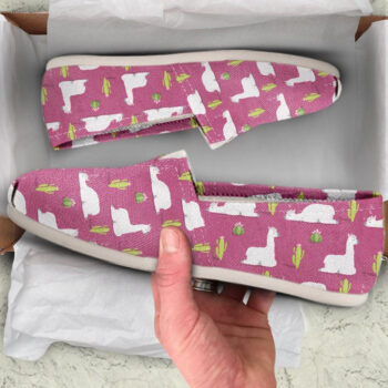 Alpaca Llama Shoes | Custom Canvas Sneakers For Kids & Adults