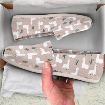 Women's Llama Shoes | Custom Canvas Sneakers For Kids & Adults