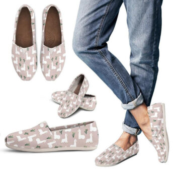 Women's Llama Shoes | Custom Canvas Sneakers For Kids & Adults