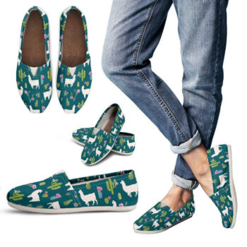Casual Llama Shoes | Custom Canvas Sneakers For Kids & Adults