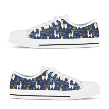 Llama LowTop Shoes | Custom Low Tops Sneakers For Kids & Adults