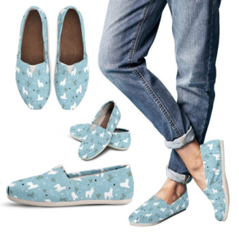 Kawaii Llama Shoes | Custom Canvas Sneakers For Kids & Adults