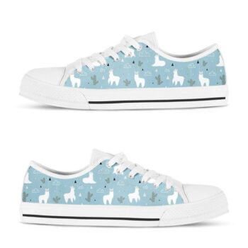 Mint Llama Shoes | Custom Low Tops Sneakers For Kids & Adults