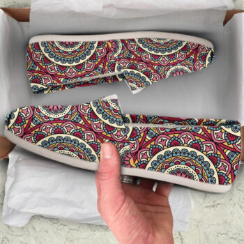 Mandala Pattern Shoes | Custom Canvas Sneakers For Kids & Adults