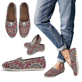 Mandala Pattern Shoes | Custom Canvas Sneakers For Kids & Adults