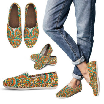 Mandala Printed Shoes | Custom Canvas Sneakers For Kids & Adults